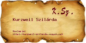 Kurzweil Szilárda névjegykártya